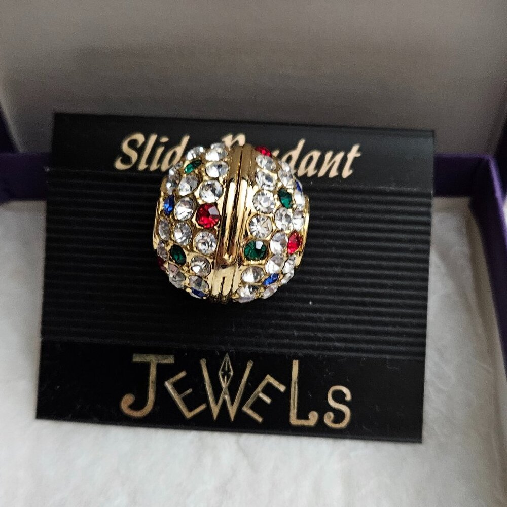 Multi- colored Slide Pendant for Necklace